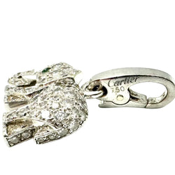 Pendentif CARTIER Charm's en or blanc et diamants - Castafiore