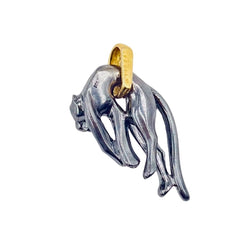 Pendentif CARTIER "Panthère Molle" en or jaune et silvernium - Castafiore