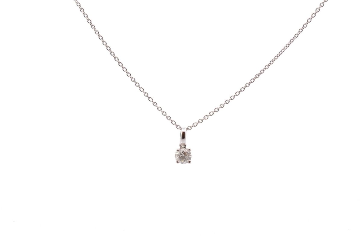 Pendentif chaine diamant en or 18k - Castafiore