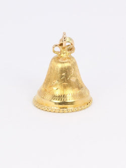 Pendentif charms vintage cloche or jaune perle - Castafiore