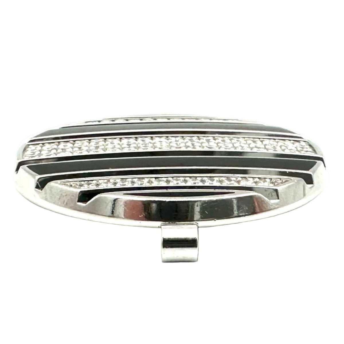 Pendentif CHAUMET "Class One Croisière" en or blanc, émail, caoutchouc et diamants - Castafiore