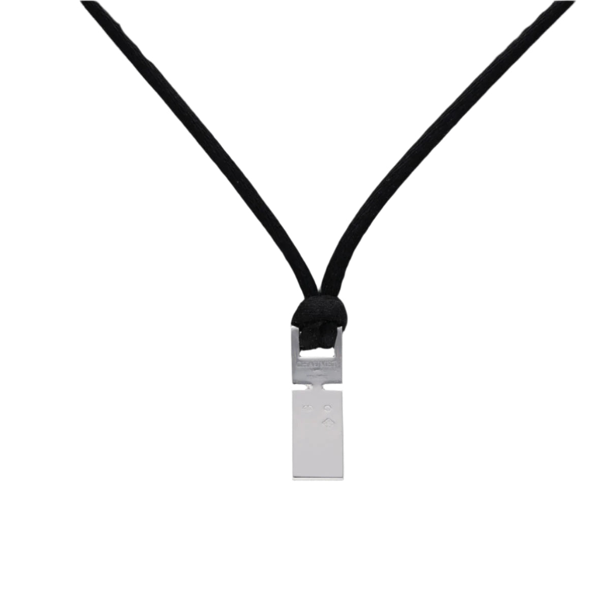 Pendentif Chaumet lien simple en or gris 18 Cts avec 0,05 Cts de diamants brillants G - VS de 2005. - Castafiore