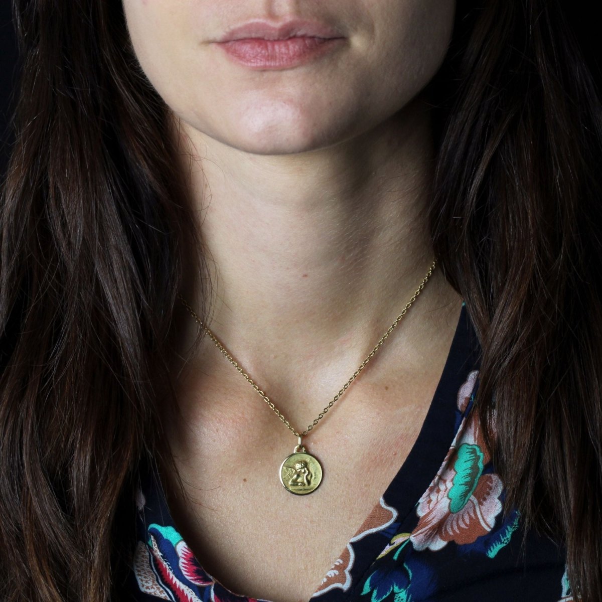 Pendentif Chérubin en or jaune - Castafiore