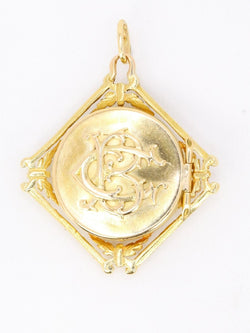 Pendentif Chimère Art Nouveau or jaune nacre - Castafiore