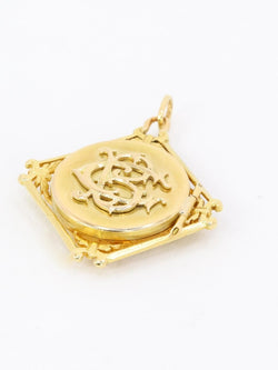 Pendentif Chimère Art Nouveau or jaune nacre - Castafiore