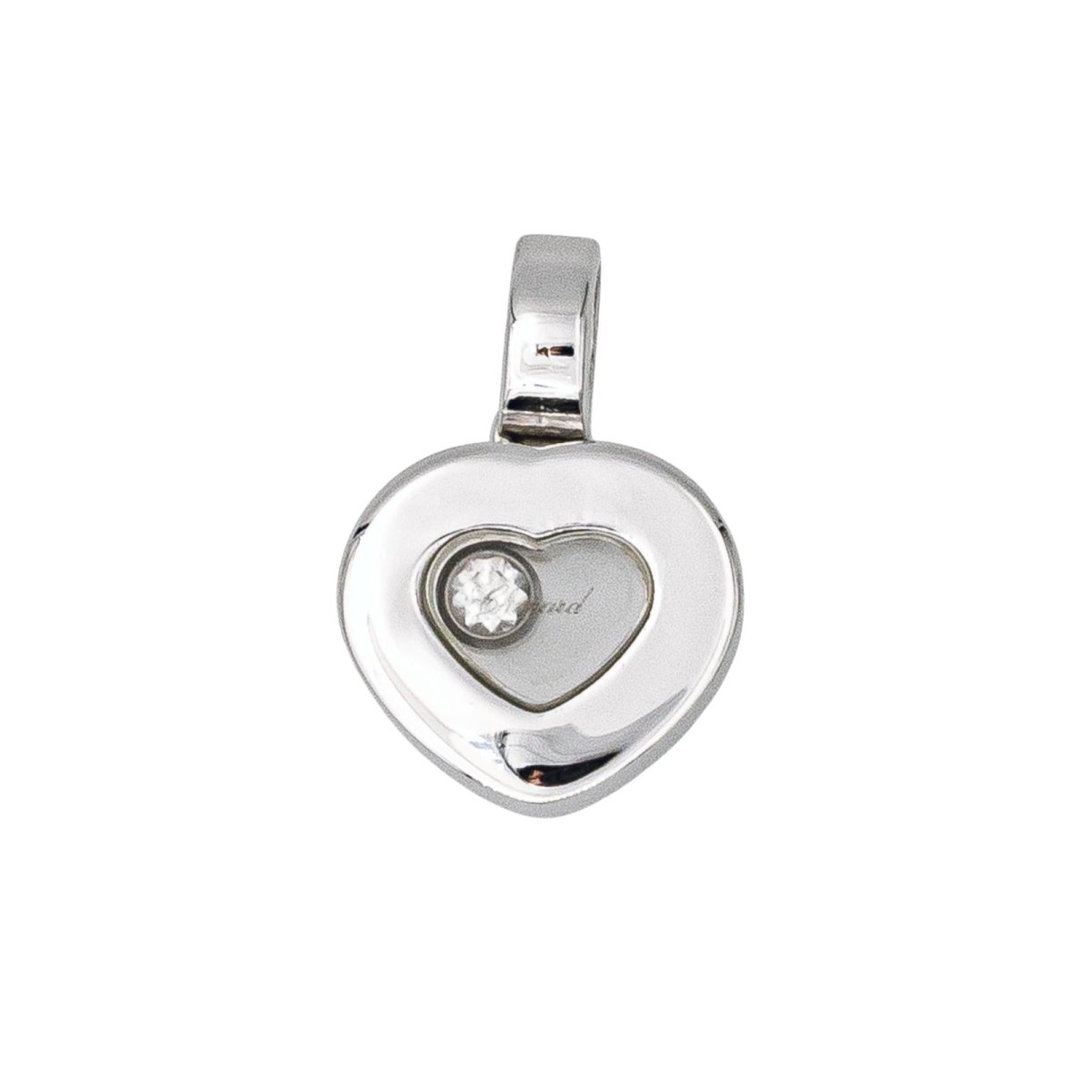 Pendentif CHOPARD "Happy Diamonds" en or blanc et diamant - Castafiore