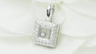 Pendentif Chopard Happy Diamonds en or blanc et diamants - Castafiore