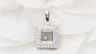 Pendentif Chopard Happy Diamonds en or blanc et diamants - Castafiore