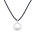 Pendentif CHOPARD "Happy Diamonds" en or blanc et diamants - Castafiore