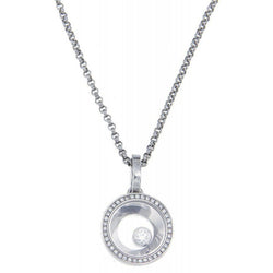 Pendentif Chopard Happy Diamonds or gris diamants - Castafiore