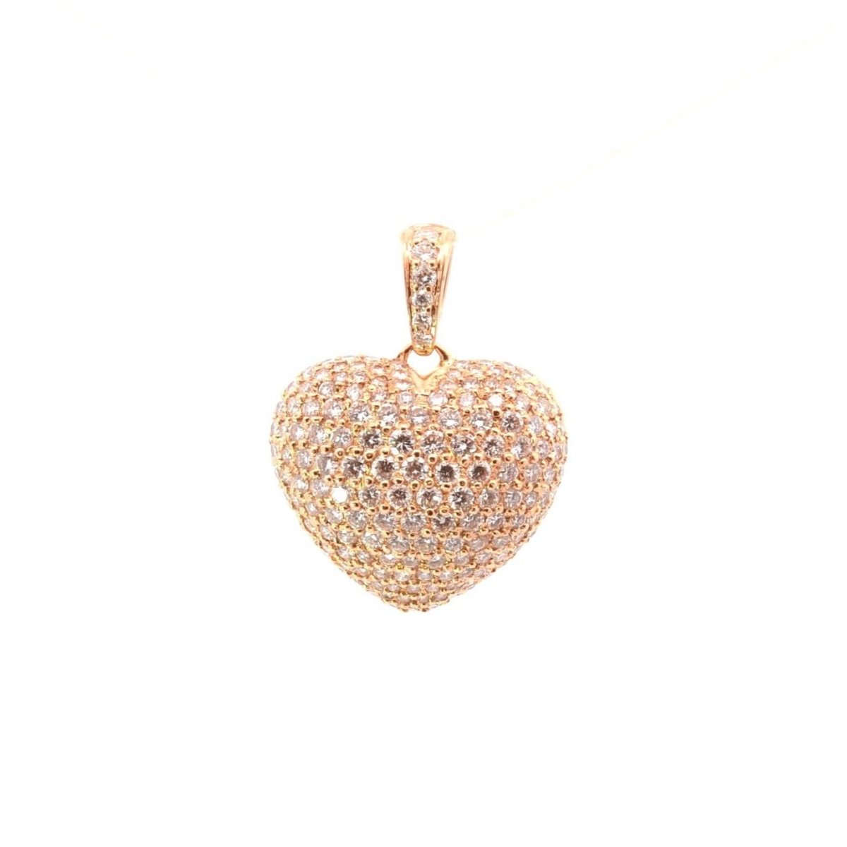 Pendentif cœur en or et diamants - Castafiore