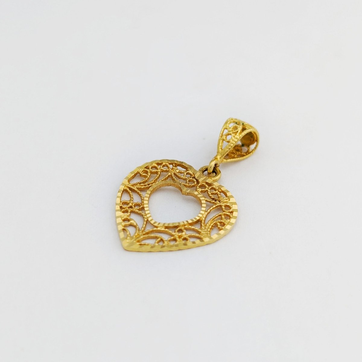 Pendentif Coeur en or jaune - Castafiore