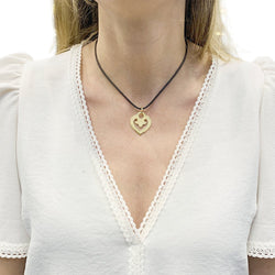 Pendentif Coeur Légendes O.J.Perrin en or jaune - Castafiore