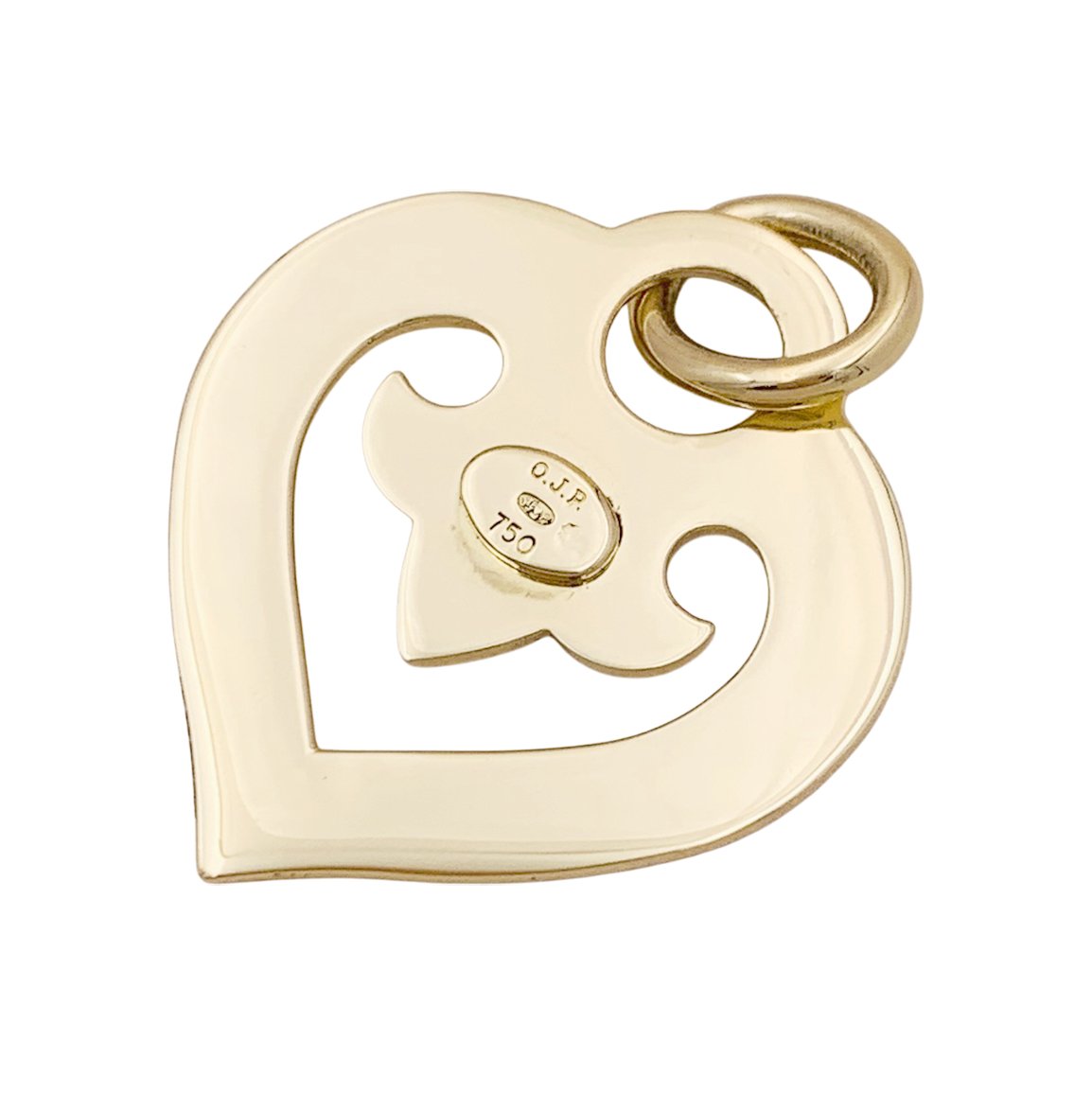 Pendentif Coeur Légendes O.J.Perrin en or jaune - Castafiore