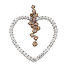 Pendentif Coeur Or blanc Diamant - Castafiore