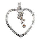 Pendentif Coeur Or blanc Diamant - Castafiore