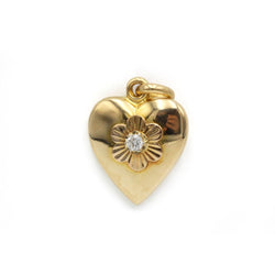 Pendentif coeur - Or jaune et diamant - Castafiore