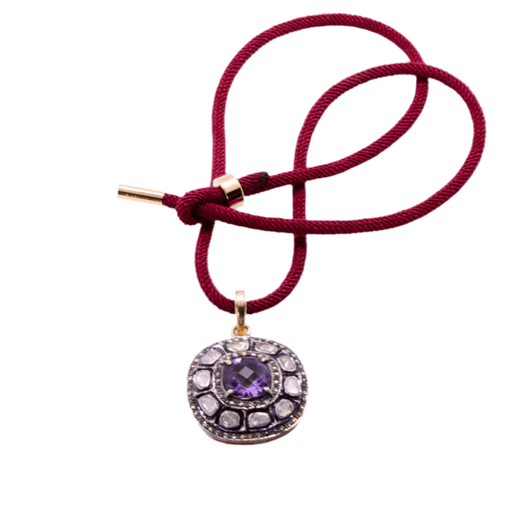 Pendentif "Concorde" en argent, vermeil et améthyste - Castafiore