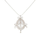 Pendentif corbeille en diamant et platine - Castafiore