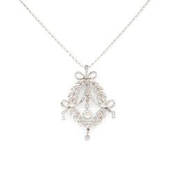 Pendentif corbeille en diamant et platine - Castafiore