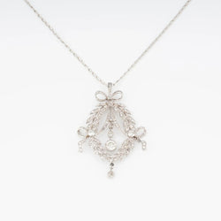 Pendentif corbeille en diamant et platine - Castafiore