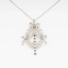 Pendentif corbeille en diamant et platine - Castafiore