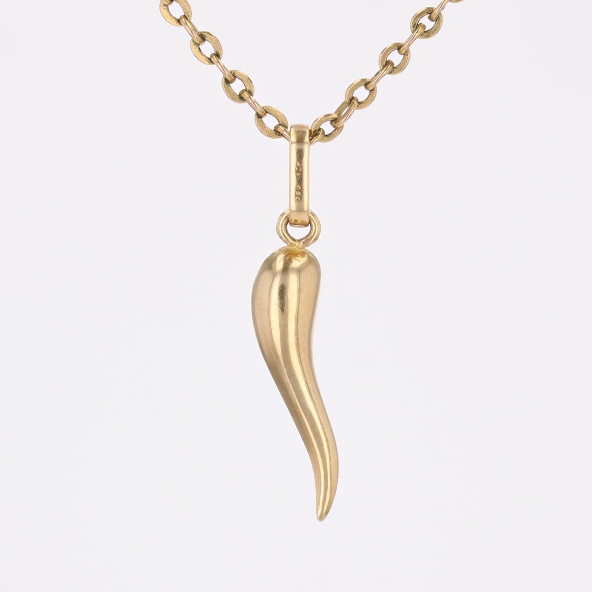 Pendentif corne d'abondance or jaune - Castafiore