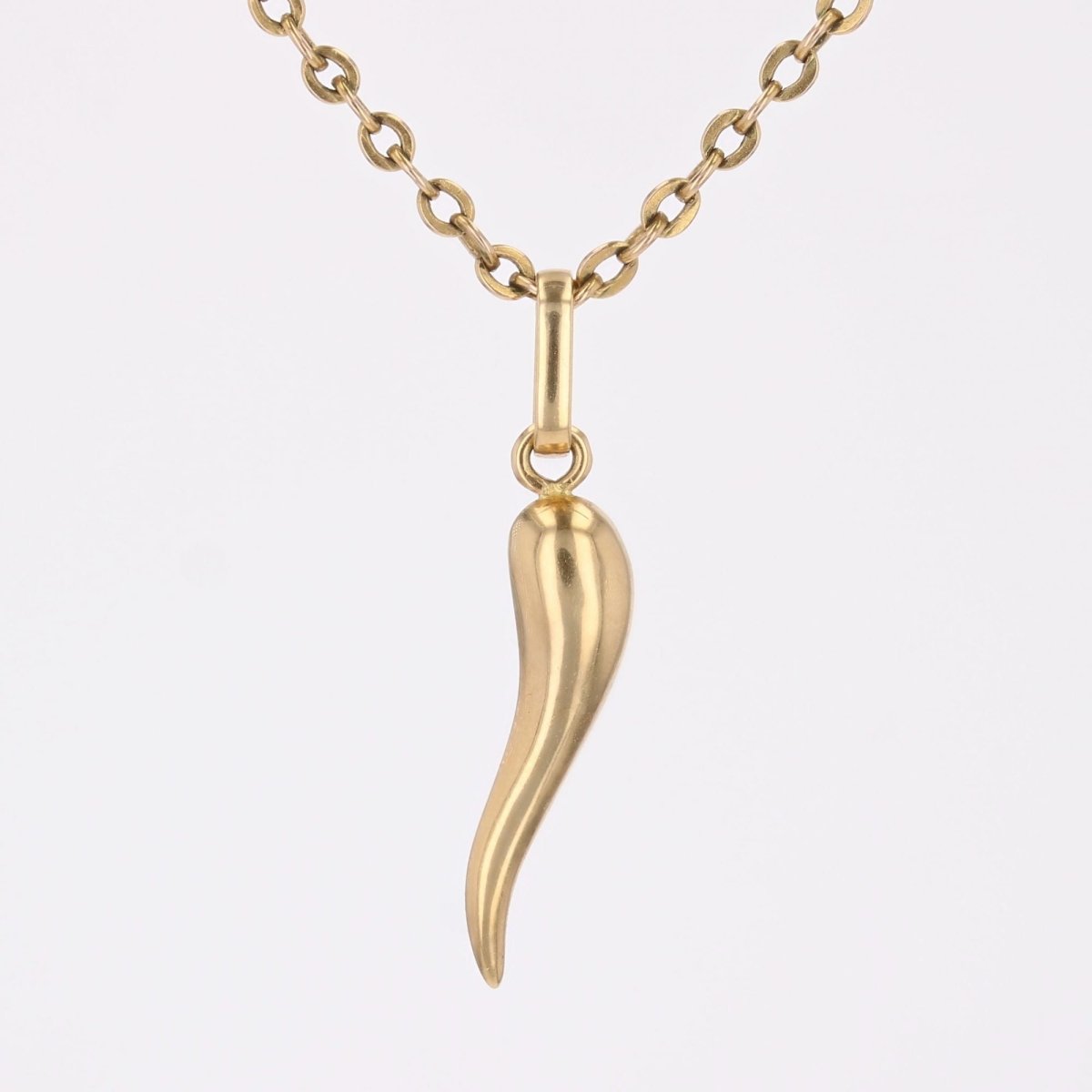 Pendentif corne d'abondance or jaune - Castafiore