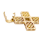 Pendentif Croix Chopard en or jaune et diamants - Castafiore