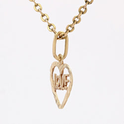 Pendentif cur or jaune Love - Castafiore