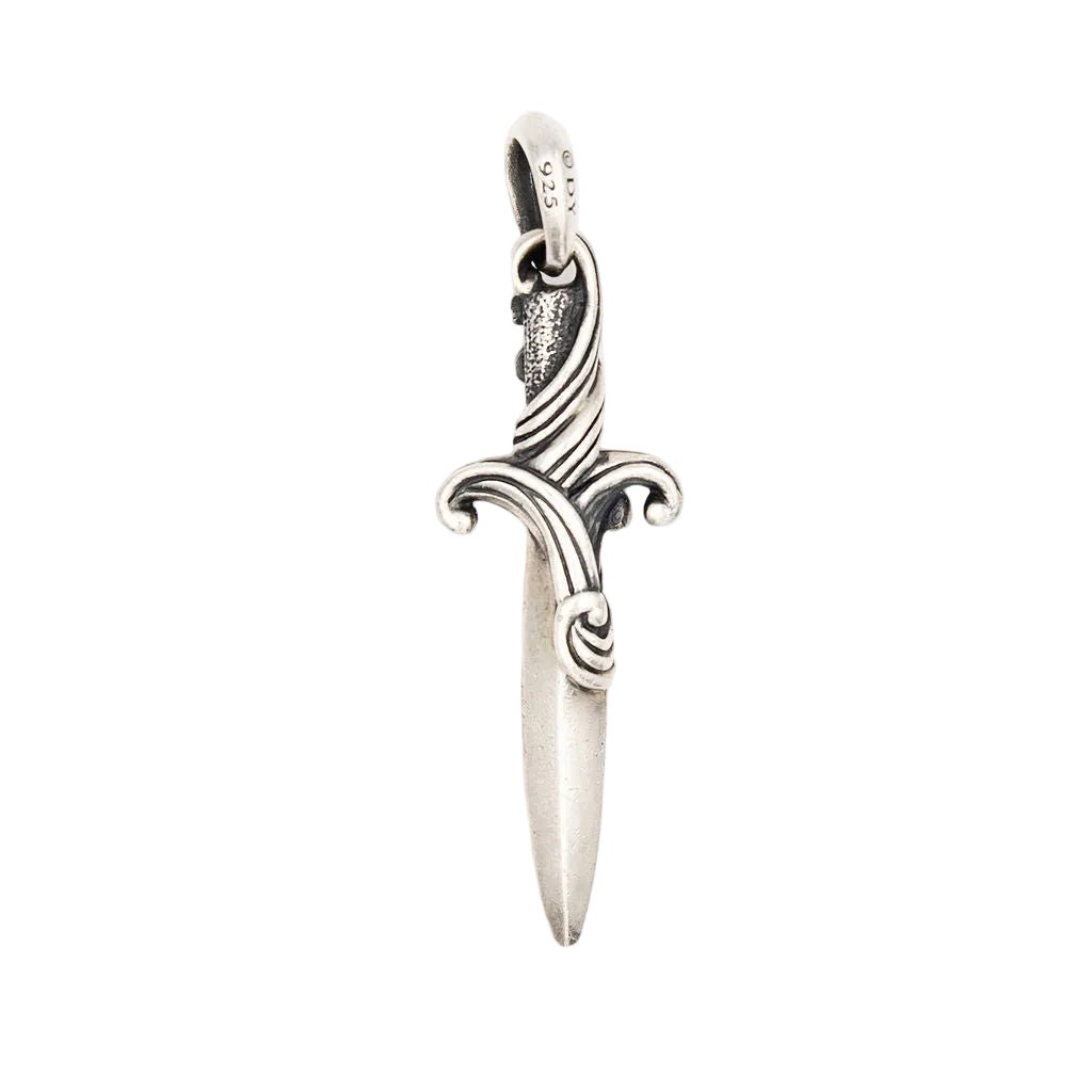 Pendentif DAVID YURMAN "Waves Dagger" en argent et diamants - Castafiore