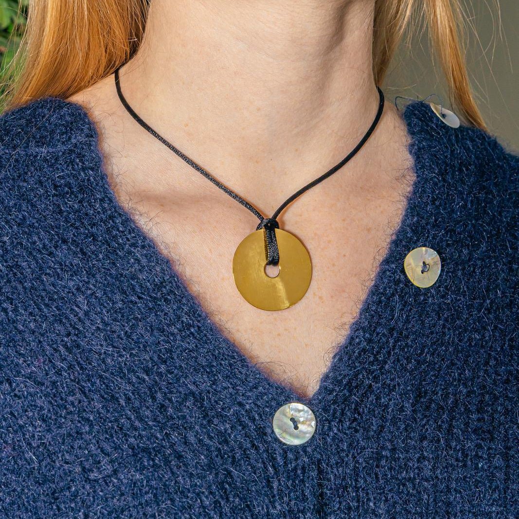 Pendentif DINH VAN "Pi" en or jaune - Castafiore