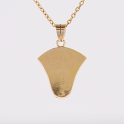 Egyptian gold enamel pendant
