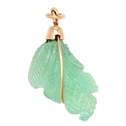 Pendentif Emeraude gravée Or - Castafiore