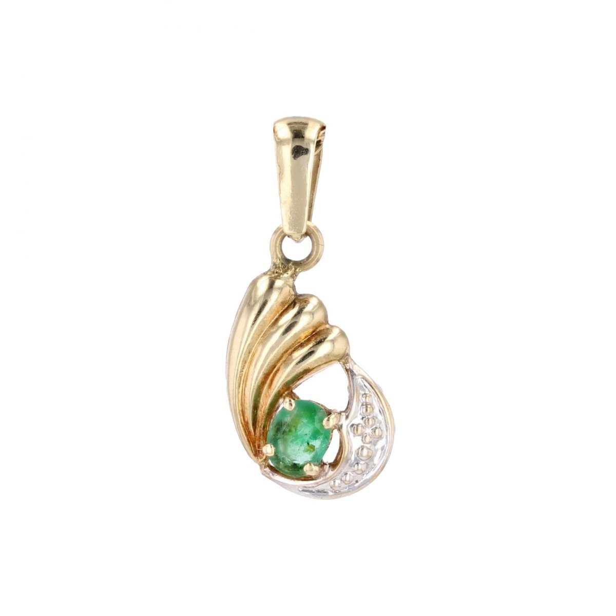 Pendentif ÉMERAUDE Moderne en or jaune - Castafiore
