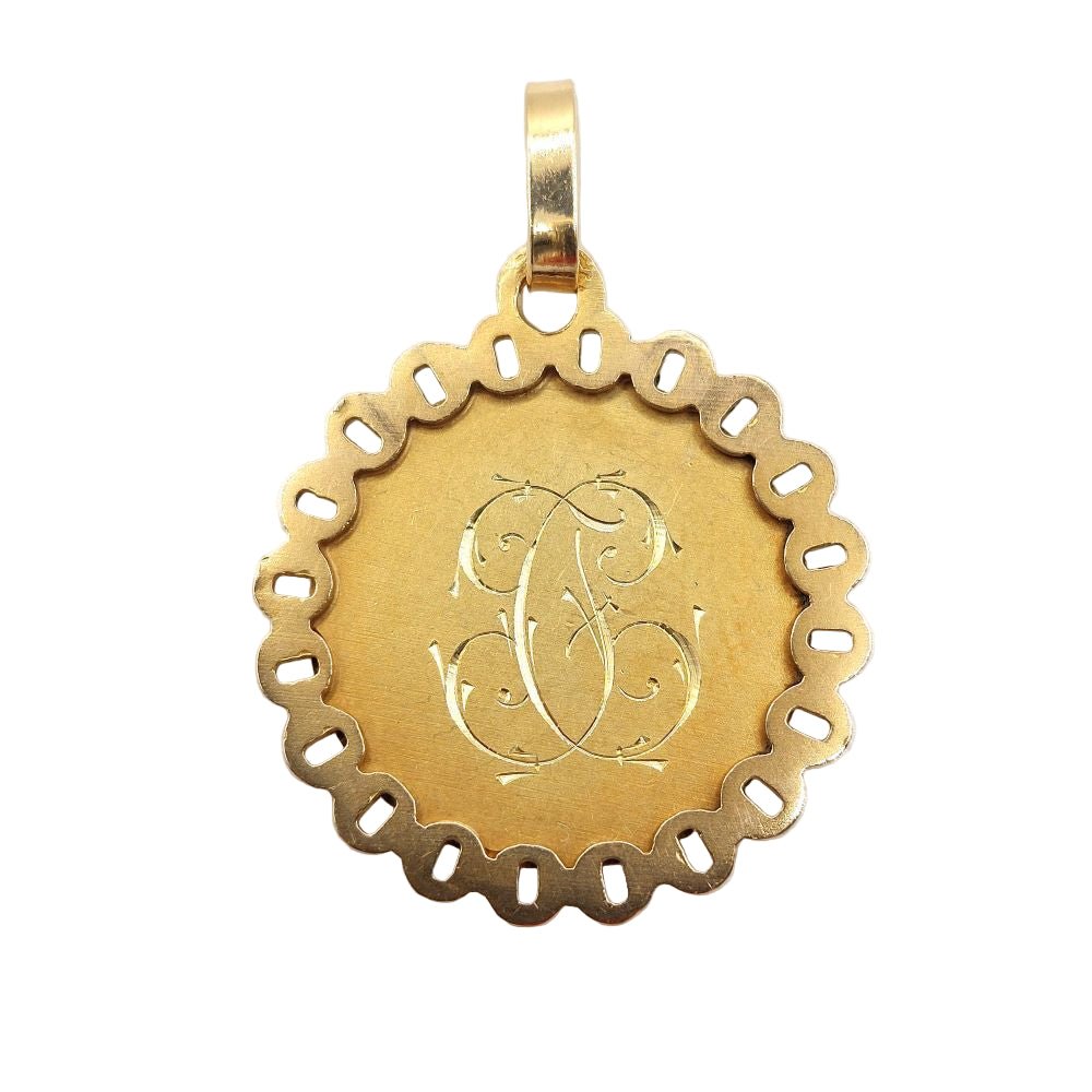 Pendentif EMILE DROPSY en or jaune - Castafiore