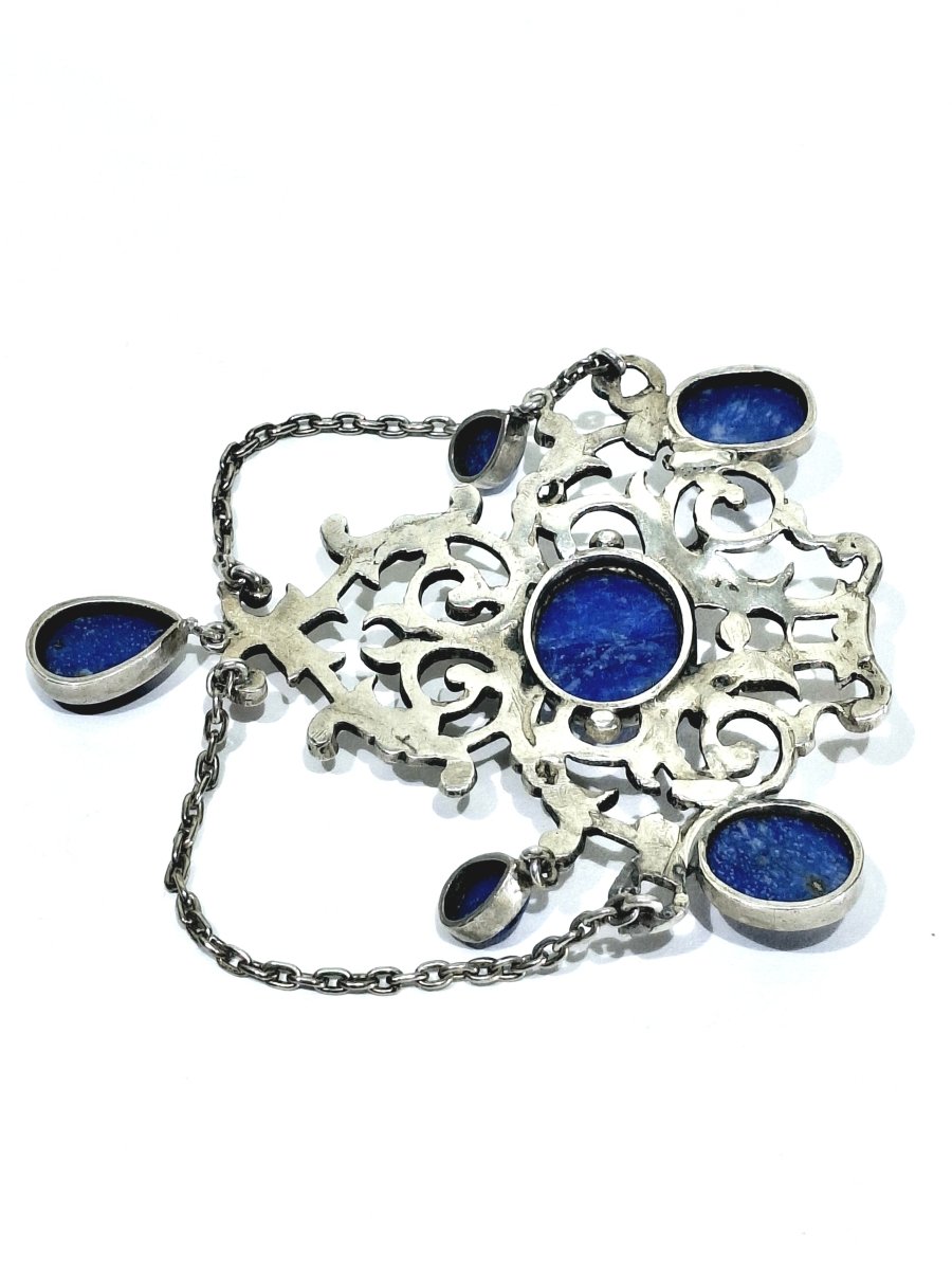 Pendentif en argent et lapis - lazuli - Castafiore
