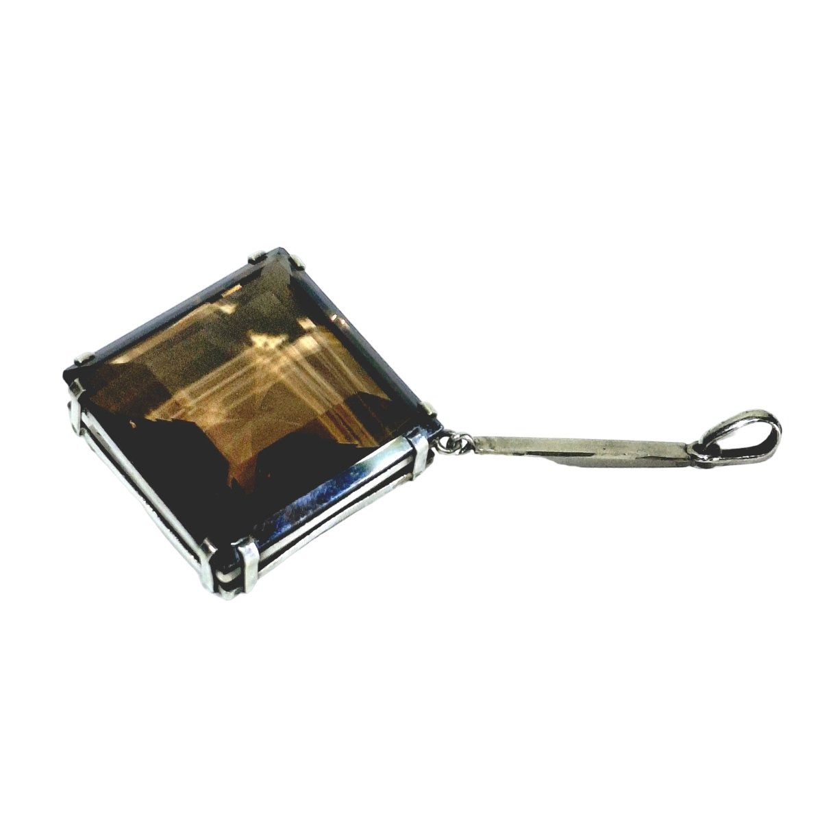 Pendentif en argent et quartz - Castafiore