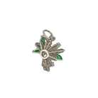 Pendentif en or blanc émeraudes et diamants - Castafiore