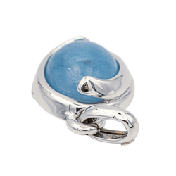 Pendentif en or blanc et agate - Castafiore