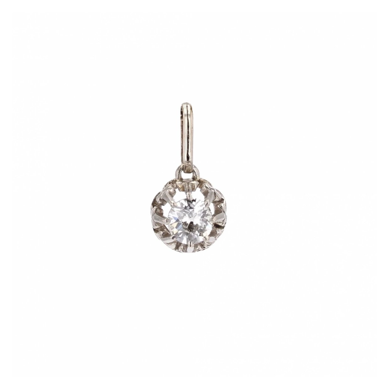 Pendentif en or blanc et diamant - Castafiore