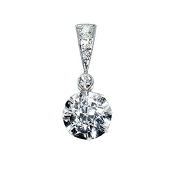 Pendentif en or blanc et diamant - Castafiore