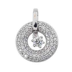 Pendentif en Or blanc et Diamant - Castafiore