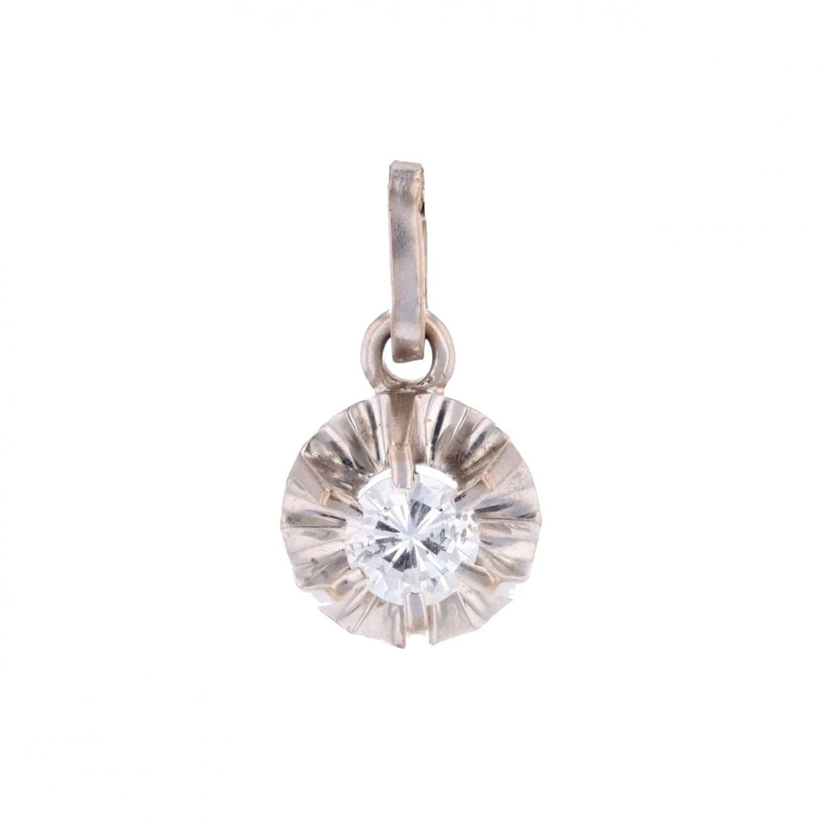Pendentif en or blanc et diamant - Castafiore