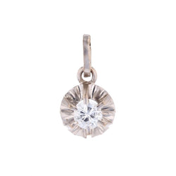Pendentif en or blanc et diamant - Castafiore