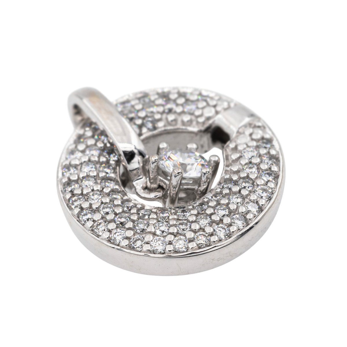 Pendentif en Or blanc et Diamant - Castafiore