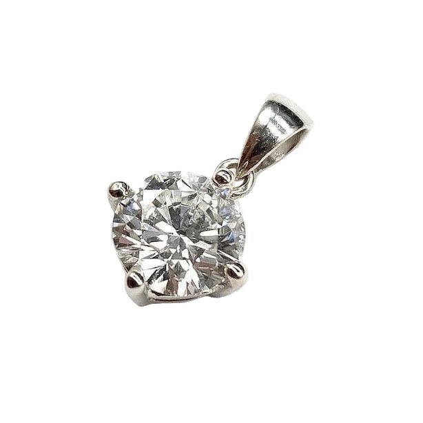 Pendentif en or blanc et diamant - Castafiore