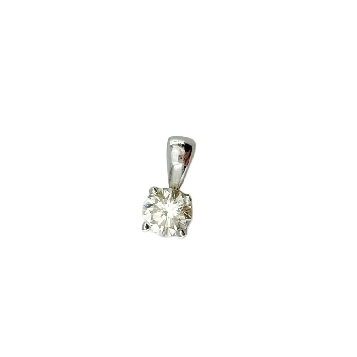 Pendentif en or blanc et diamant - Castafiore