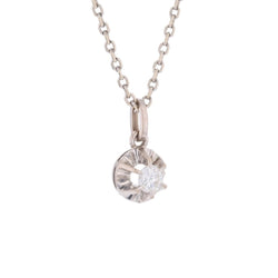 Pendentif en or blanc et diamant - Castafiore