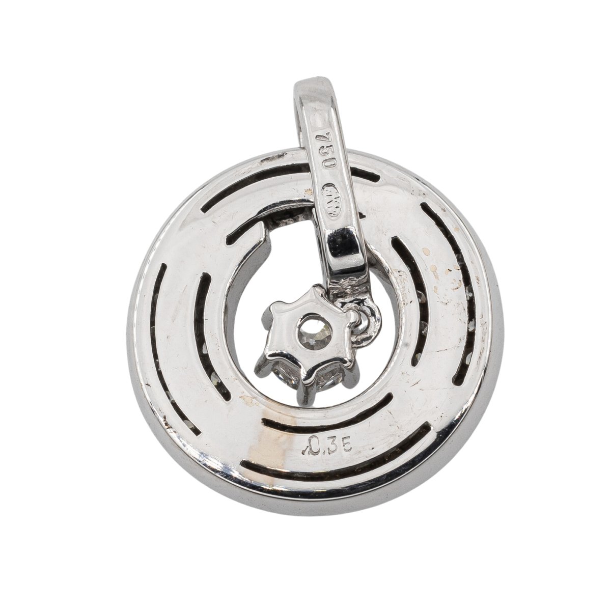 Pendentif en Or blanc et Diamant - Castafiore